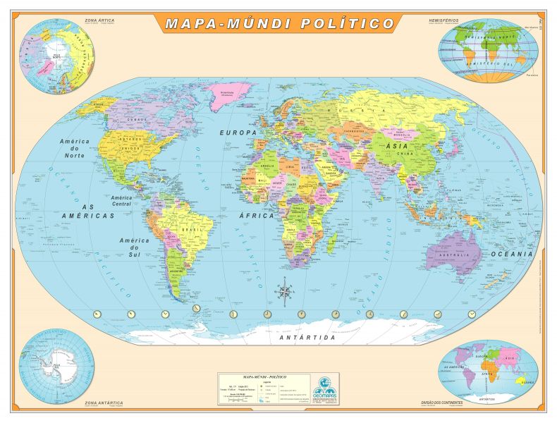 mapa mundi politico