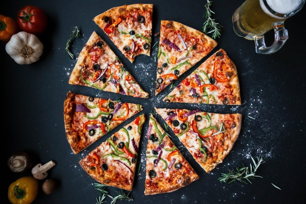 fatia de pizza ciclo trigonométrico