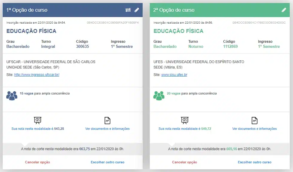 Veja os 10 cursos com as maiores notas de corte no Sisu