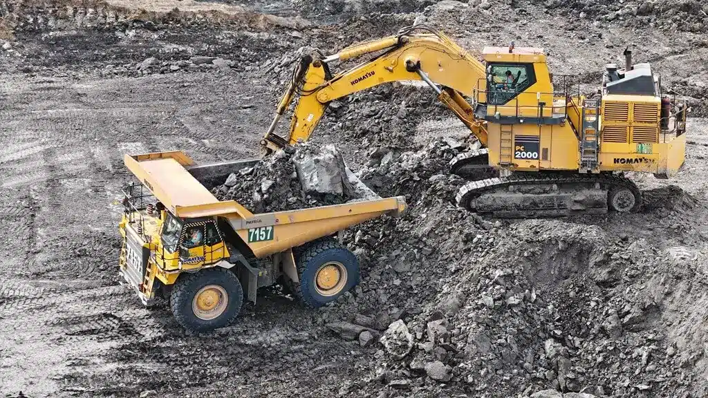 mineração a céu aberto