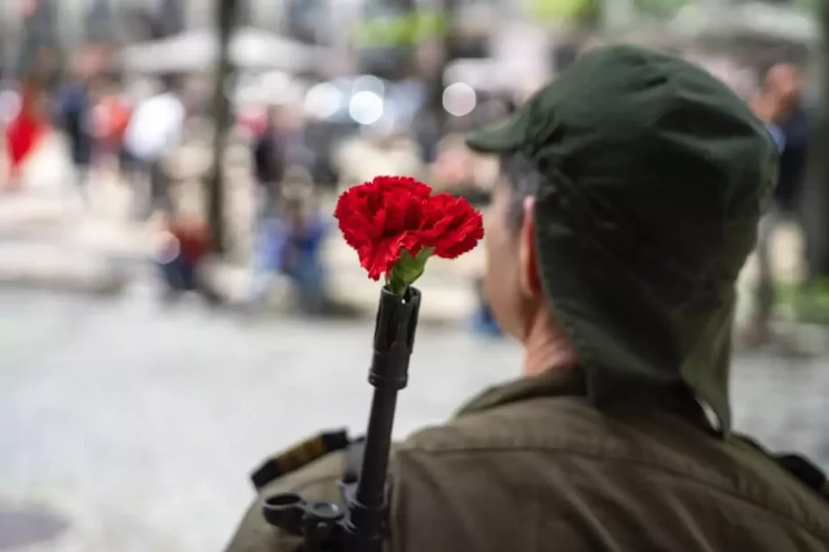 soldado com cravo em arma em Portugal