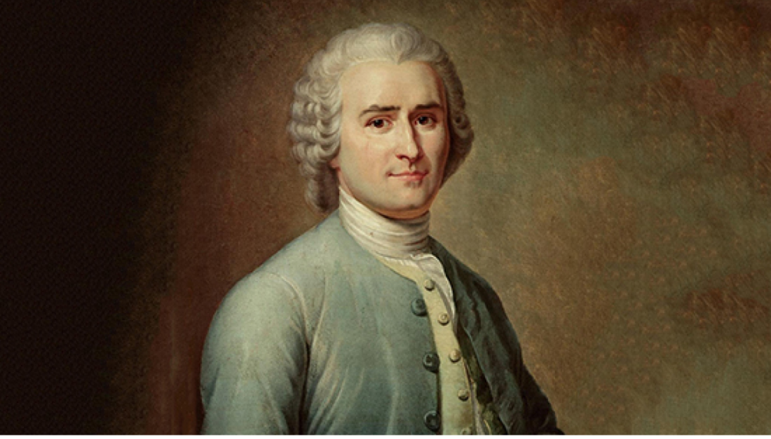 Retrato de Rousseau. Contratualismo.