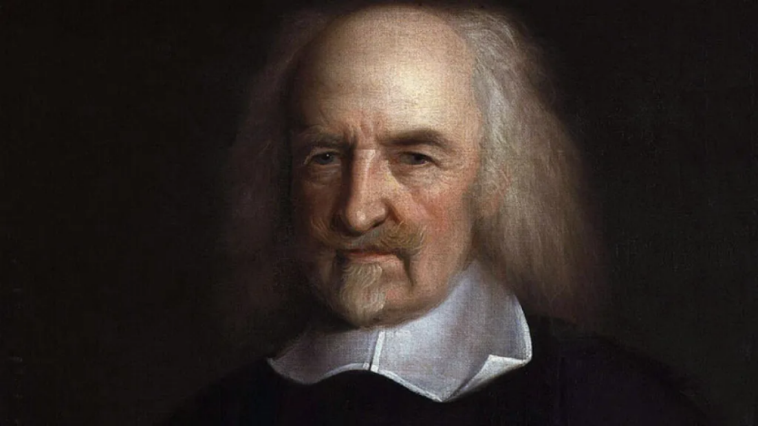 Retrato de Thomas Hobbes. Contratualismo.