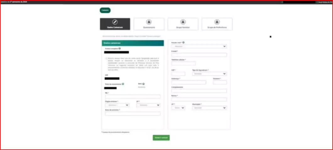 printscreen site FIES